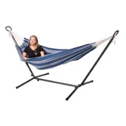 123Hammock Hangmat Eénpersoons Lobos Single Blauw -Tuinproducten 10461621