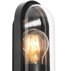 QAZQA Moderne Buiten Wandlamp Zwart IP54 - Stockholm -Tuinproducten 10463215