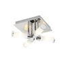 QAZQA Moderne Badkamer Plafondlamp Chroom 4-lichts IP44 - Bath 1 QAZQA Moderne Badkamer Plafondlamp Chroom 4-lichts IP44 - Bath -Tuinproducten 10477215