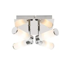QAZQA Moderne Badkamer Plafondlamp Chroom 4-lichts IP44 - Bath -Tuinproducten 10477231