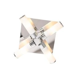 QAZQA Moderne Badkamer Plafondlamp Chroom 4-lichts IP44 - Bath -Tuinproducten 10477235