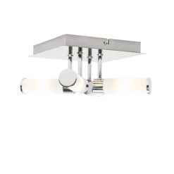 QAZQA Moderne Badkamer Plafondlamp Chroom 4-lichts IP44 - Bath -Tuinproducten 10477238