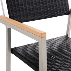 Beliani - GROSSETO - Tuinset Voor 8 Rotan - Grijs|Zwart - Graniet -Tuinproducten 10480470