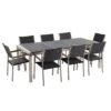 Beliani - GROSSETO - Tuinset Voor 8 Rotan - Grijs|Zwart - Graniet 1 Beliani - GROSSETO - Tuinset Voor 8 Rotan - Grijs|Zwart - Graniet -Tuinproducten 10480478