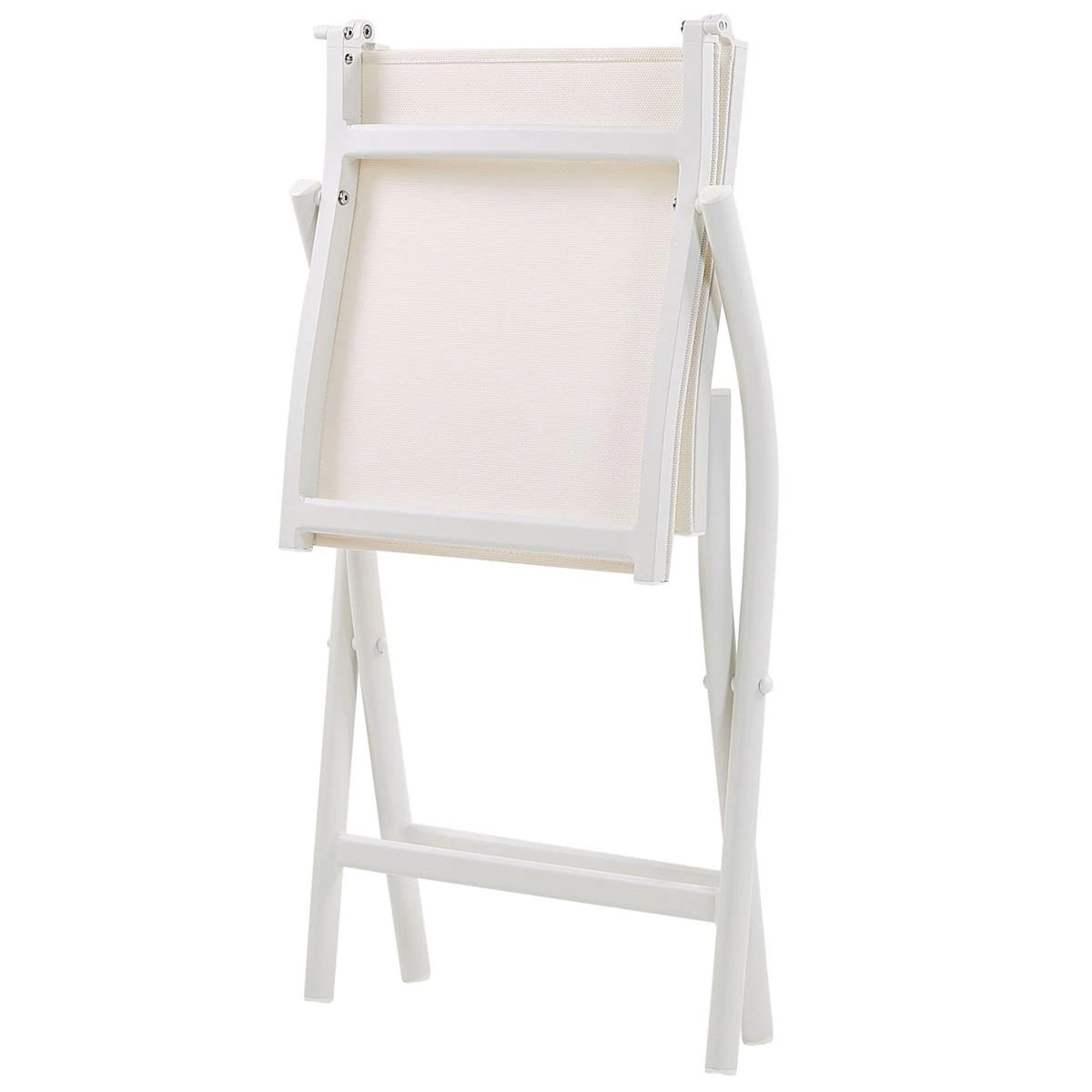 Beliani - CAORLE - Bistroset Voor 2 - Wit - Aluminium 13 Beliani - CAORLE - Bistroset Voor 2 - Wit - Aluminium - Afbeelding 11