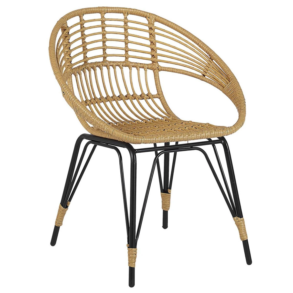 Beliani - PELLARO - Bistroset Voor 2 - Natuurlijk - PE Rotan 12 Beliani - PELLARO - Bistroset Voor 2 - Natuurlijk - PE Rotan - Afbeelding 10