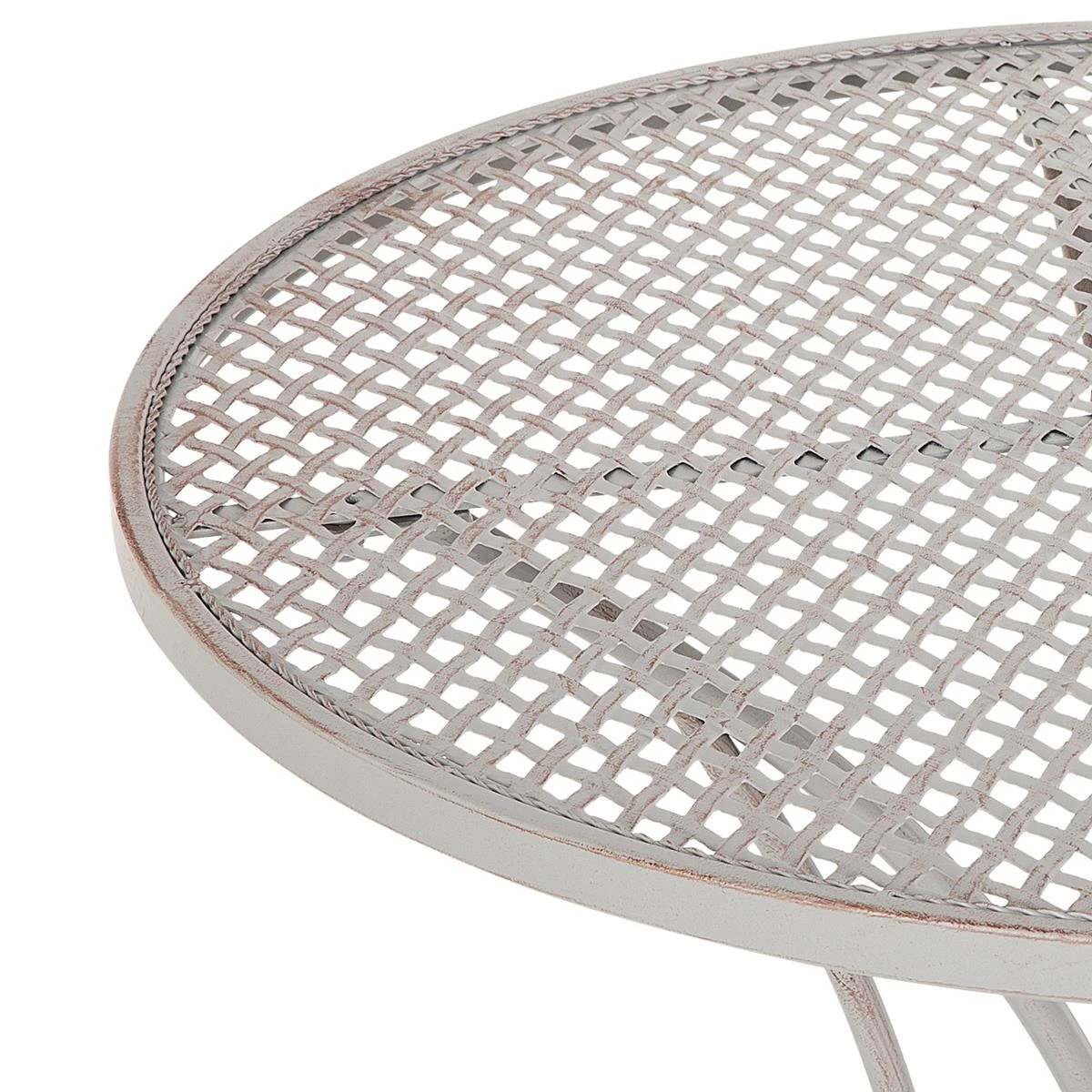 Beliani - CILENTO - Bistroset Voor 2 - Grijs - IJzer 11 Beliani - CILENTO - Bistroset Voor 2 - Grijs - IJzer - Afbeelding 9