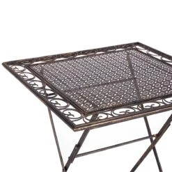 Beliani - BORMIO - Bistroset Voor 2 - Zwart - IJzer 20 Beliani - BORMIO - Bistroset Voor 2 - Zwart - IJzer -Tuinproducten 10496580