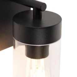 QAZQA Smart Moderne Buitenwandlamp Zwart Incl. Wifi ST64 - Rullo 19 QAZQA Smart Moderne Buitenwandlamp Zwart Incl. Wifi ST64 - Rullo -Tuinproducten 10521071