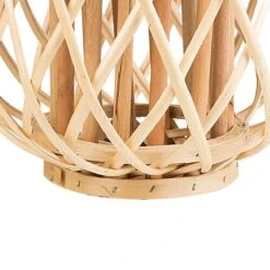 Beliani - MAURITIUS - Lantaarn - Lichte Houtkleur - Wilgenhout 17 Beliani - MAURITIUS - Lantaarn - Lichte Houtkleur - Wilgenhout -Tuinproducten 10546560