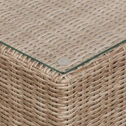 Beliani - CONTARE - Loungeset Voor 6 - Bruin - Linkszijdig - PE Rotan -Tuinproducten 10547735