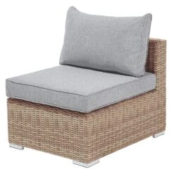 Beliani - CONTARE - Loungeset Voor 6 - Bruin - Linkszijdig - PE Rotan -Tuinproducten 10547737