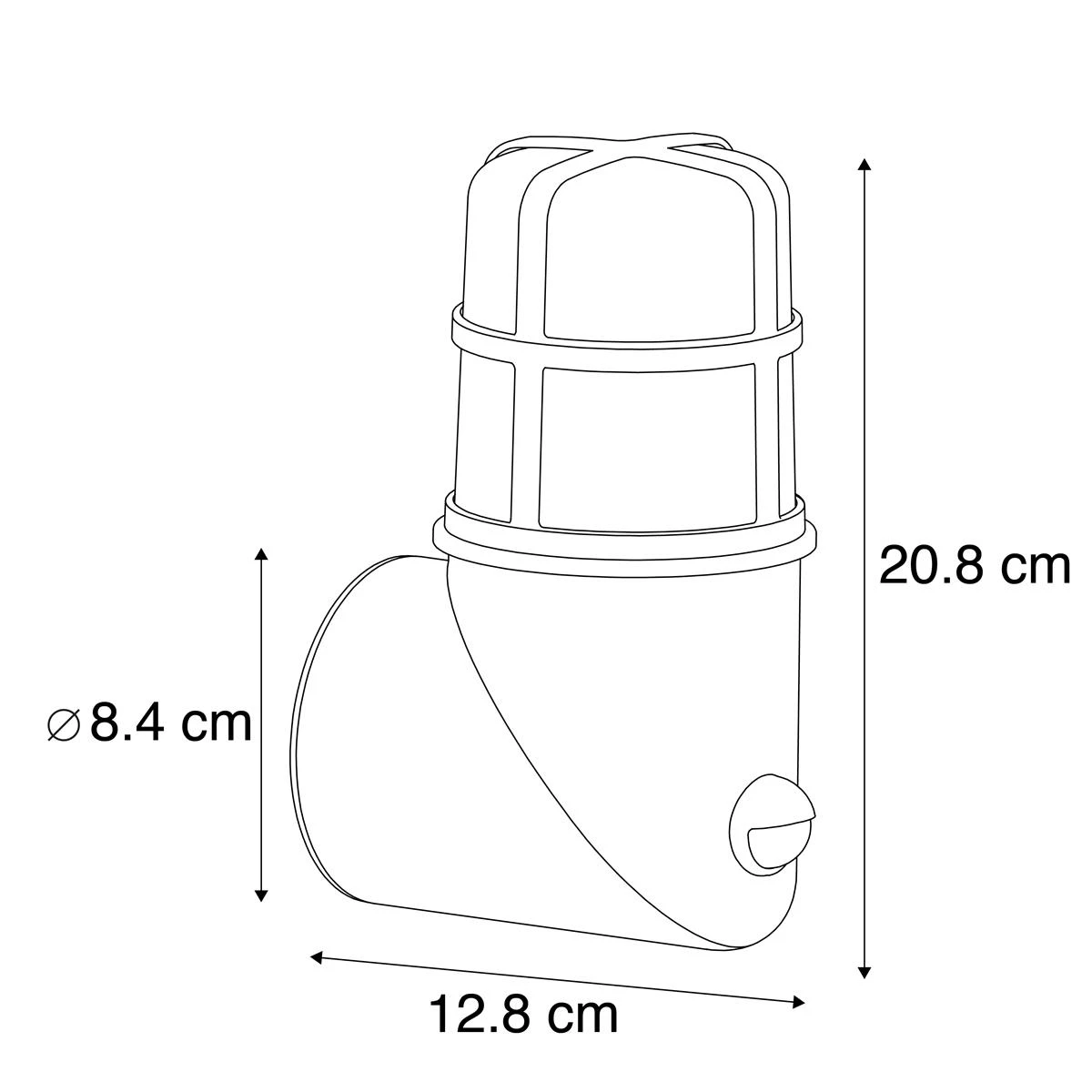 QAZQA Buiten Wandlamp Antiek Goud IP54 Met Bewegingssensor - Kiki 7 QAZQA Buiten Wandlamp Antiek Goud IP54 Met Bewegingssensor - Kiki - Afbeelding 5
