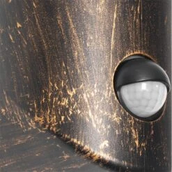 QAZQA Buiten Wandlamp Antiek Goud IP54 Met Bewegingssensor - Kiki 18 QAZQA Buiten Wandlamp Antiek Goud IP54 Met Bewegingssensor - Kiki -Tuinproducten 10557243