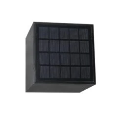 QAZQA Buiten Wandlamp Zwart Met Dimlicht En Sensor Op Solar - 23 QAZQA Buiten Wandlamp Zwart Met Dimlicht En Sensor Op Solar - -Tuinproducten 10561582