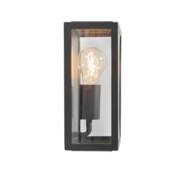 QAZQA Industriële Buiten Wandlamp Zwart Met Glas 25,5 Cm IP44 - 16 QAZQA Industriële Buiten Wandlamp Zwart Met Glas 25,5 Cm IP44 - -Tuinproducten 10575514