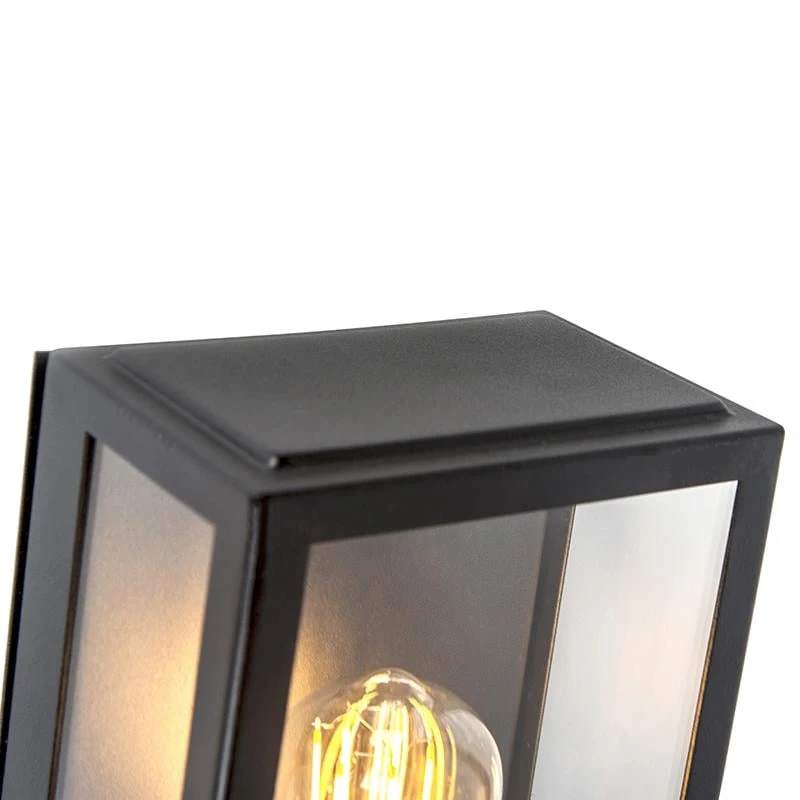 QAZQA Buiten Wandlamp Zwart Met Bewegingsmelder IP44 - Rotterdam 7 QAZQA Buiten Wandlamp Zwart Met Bewegingsmelder IP44 - Rotterdam - Afbeelding 5