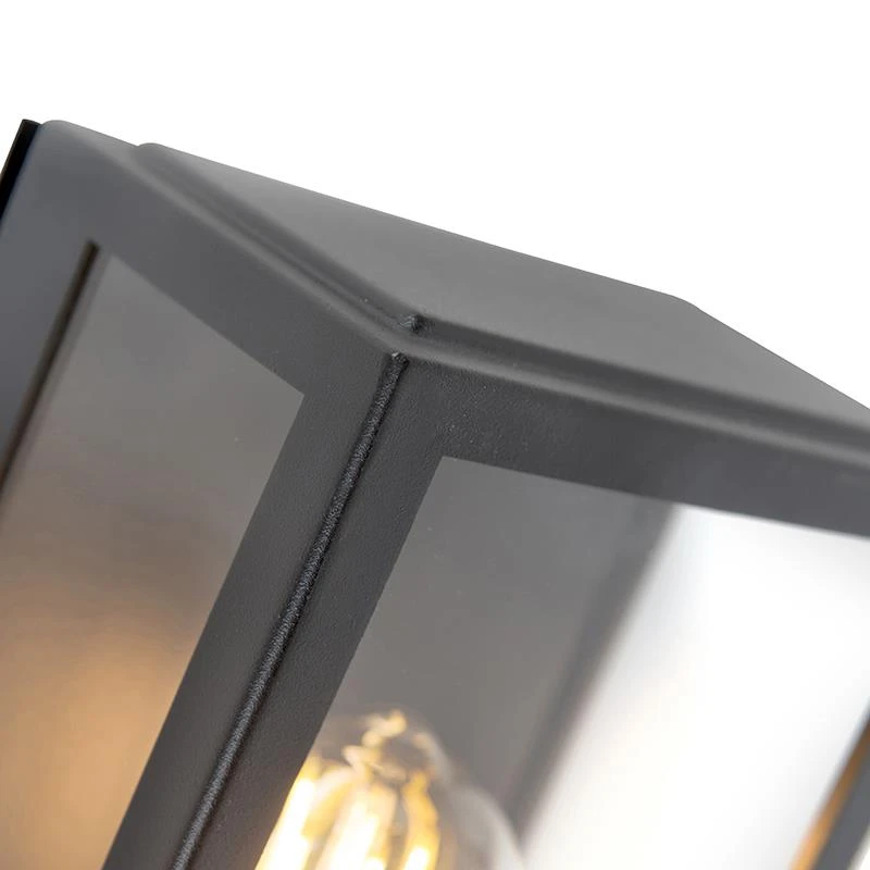 QAZQA Buiten Wandlamp Zwart Met Bewegingsmelder IP44 - Rotterdam 10 QAZQA Buiten Wandlamp Zwart Met Bewegingsmelder IP44 - Rotterdam - Afbeelding 8