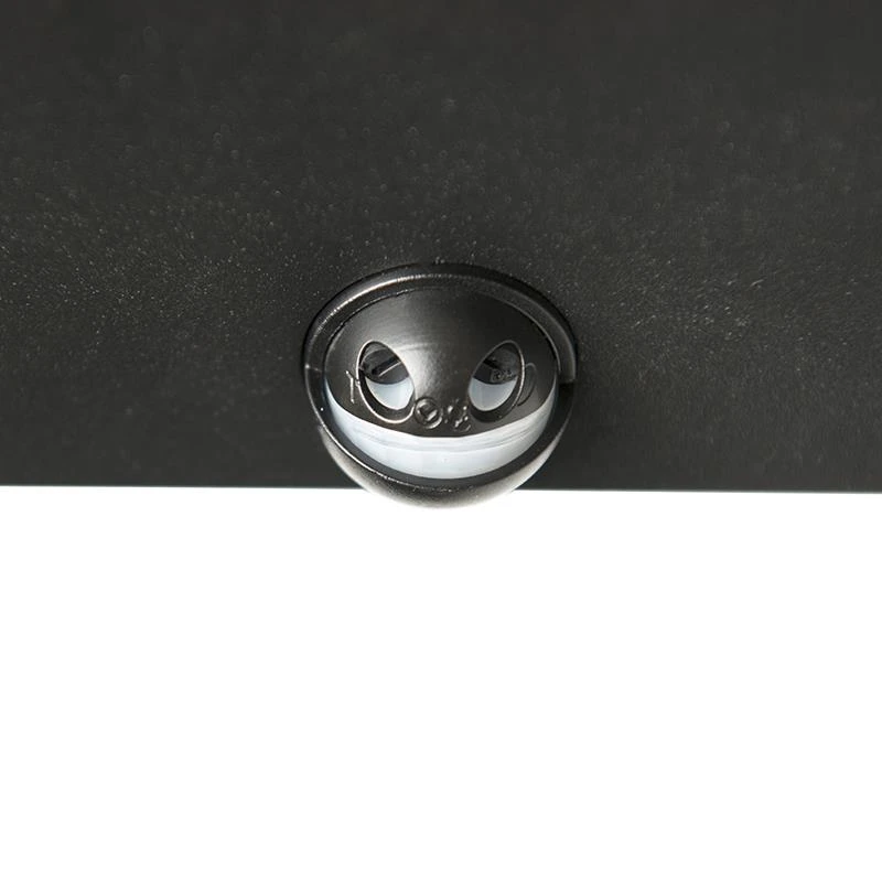 QAZQA Buiten Wandlamp Zwart Met Bewegingsmelder IP44 - Rotterdam 11 QAZQA Buiten Wandlamp Zwart Met Bewegingsmelder IP44 - Rotterdam - Afbeelding 9