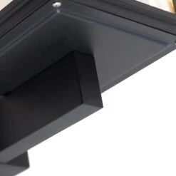 QAZQA Landelijke Wandlamp Zwart IP44 - Sutton Up -Tuinproducten 10595836