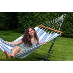 Tropilex® Hangmat Eénpersoons Curaçao Air Blauw 20 Tropilex® Hangmat Eénpersoons Curaçao Air Blauw -Tuinproducten 10613287