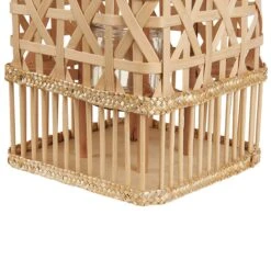 Beliani - LUMBIS - Lantaarn - Natuurlijk - Bamboehout -Tuinproducten 10633044