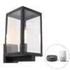 QAZQA Smart Buiten Wandlamp Zwart Met Glas 30 Cm Incl. Wifi ST64 - 2 QAZQA Smart Buiten Wandlamp Zwart Met Glas 30 Cm Incl. Wifi ST64 - -Tuinproducten 10634287