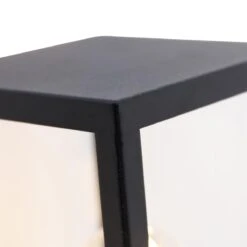 QAZQA Smart Buiten Wandlamp Zwart Met Glas 30 Cm Incl. Wifi ST64 - -Tuinproducten 10634305