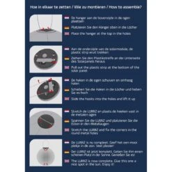 Lumiz Solar Buitenverlichting Ikat Diamond - 28 Cm - Taupe -Tuinproducten 10652053