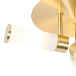 QAZQA Moderne Badkamer Plafondlamp Messing 3-lichts IP44 - Bath -Tuinproducten 10654716