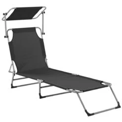 Beliani - FOLIGNO - Strandstoel - Zwart - Polyester 17 Beliani - FOLIGNO - Strandstoel - Zwart - Polyester -Tuinproducten 10670863