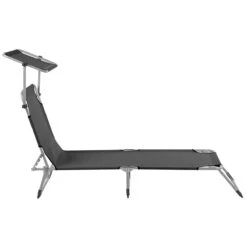 Beliani - FOLIGNO - Strandstoel - Zwart - Polyester 20 Beliani - FOLIGNO - Strandstoel - Zwart - Polyester -Tuinproducten 10670870