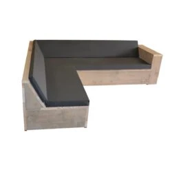 Wood4you Loungeset 1 Steigerhout 210x200 Cm - L-vorm - Incl Kussens