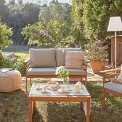 Kave Home Vilma Loungeset - D 74 X B 127 X H 84 Cm -Tuinproducten 10700085