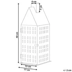 Beliani - DOLOK - Lantaarn - Wit - IJzer -Tuinproducten 10708341