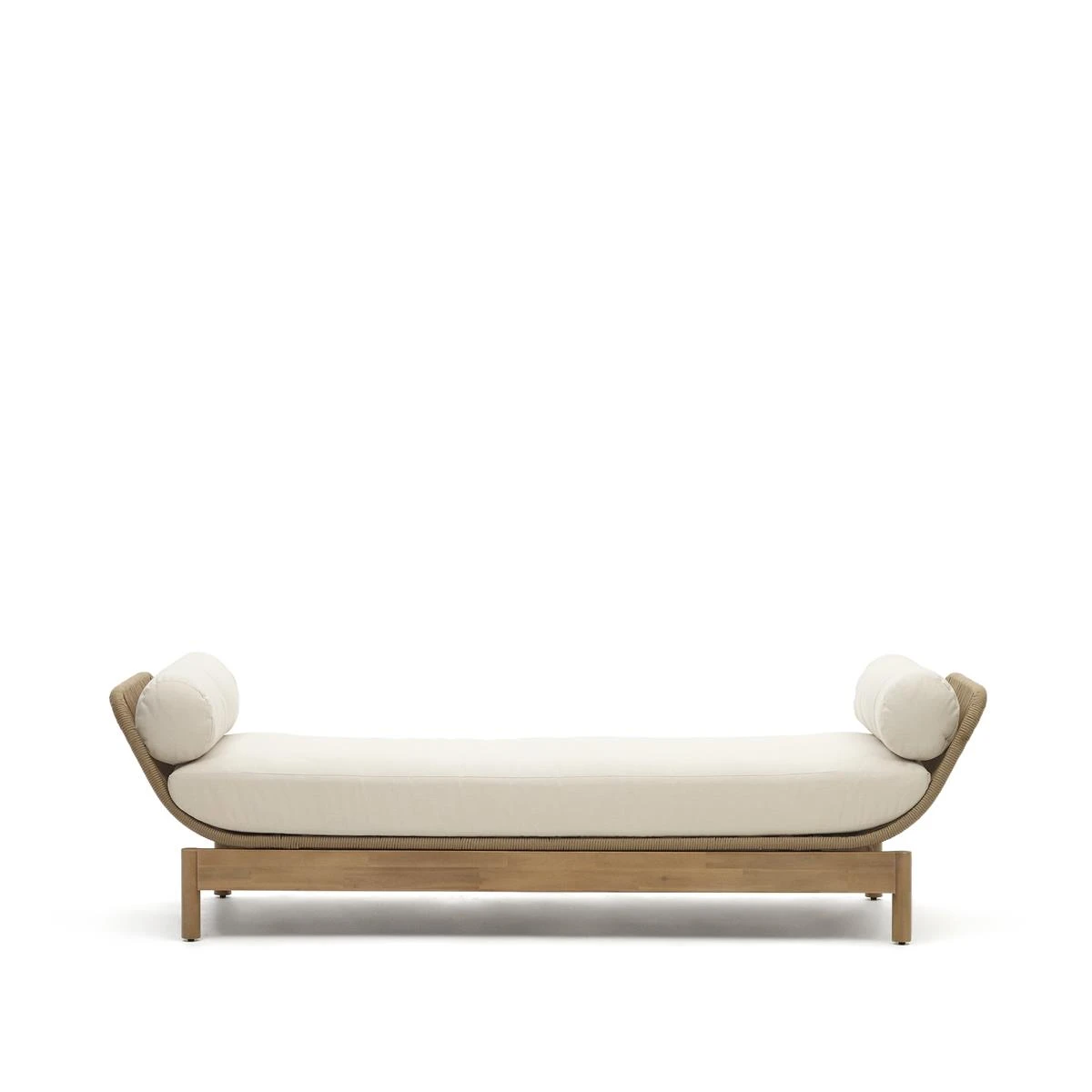 Kave Home - Ligstoel Catalina Beige Van Touw En Massief Acaciahout FSC 5 Kave Home - Ligstoel Catalina Beige Van Touw En Massief Acaciahout FSC - Afbeelding 3