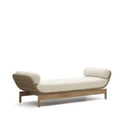 Kave Home - Ligstoel Catalina Beige Van Touw En Massief Acaciahout FSC 14 Kave Home - Ligstoel Catalina Beige Van Touw En Massief Acaciahout FSC -Tuinproducten 10715602