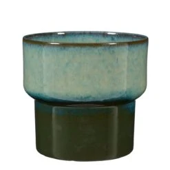 Mica Decorations Aster Bloempot - H23 X Ø26 Cm - Stoneware - Groen