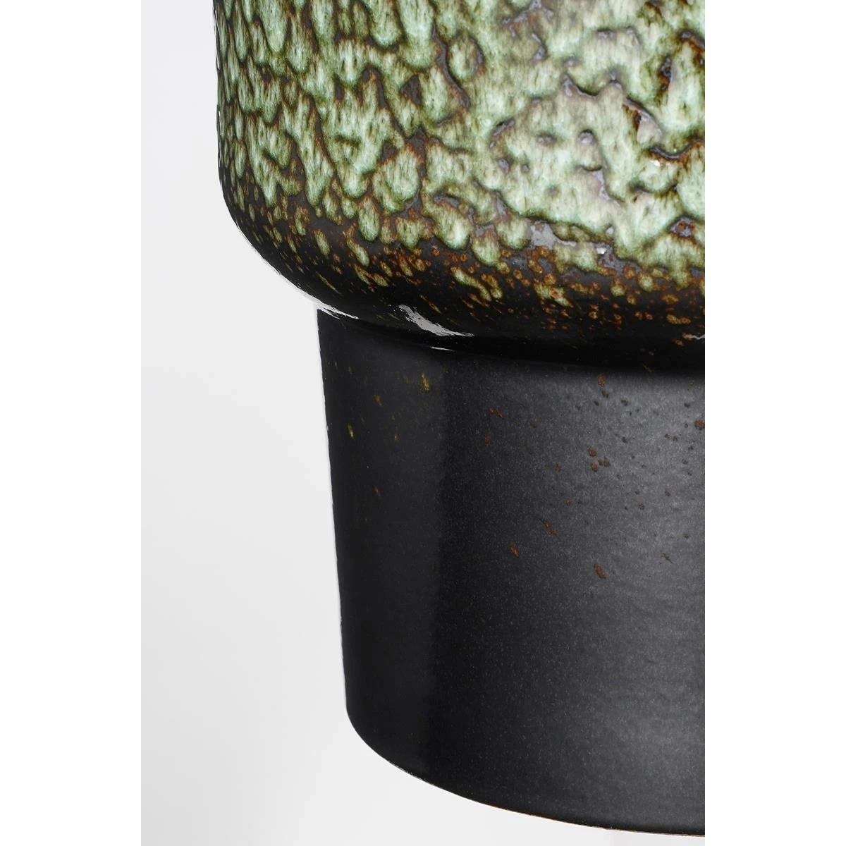 Mica Decorations Obidos Bloempot - H20 X Ø22 Cm - Donkergroen 5 Mica Decorations Obidos Bloempot - H20 X Ø22 Cm - Donkergroen - Afbeelding 3