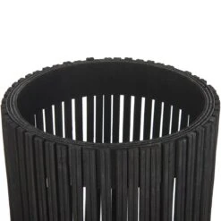 Beliani - LEYTE - Lantaarn - Zwart - 58 Cm - Bamboe -Tuinproducten 10731740