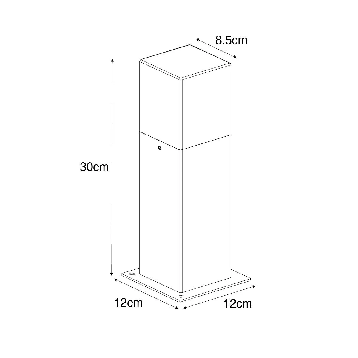 QAZQA Moderne Staande Buitenlamp 30 Cm Donkergrijs IP44 - Denmark 7 QAZQA Moderne Staande Buitenlamp 30 Cm Donkergrijs IP44 - Denmark - Afbeelding 5