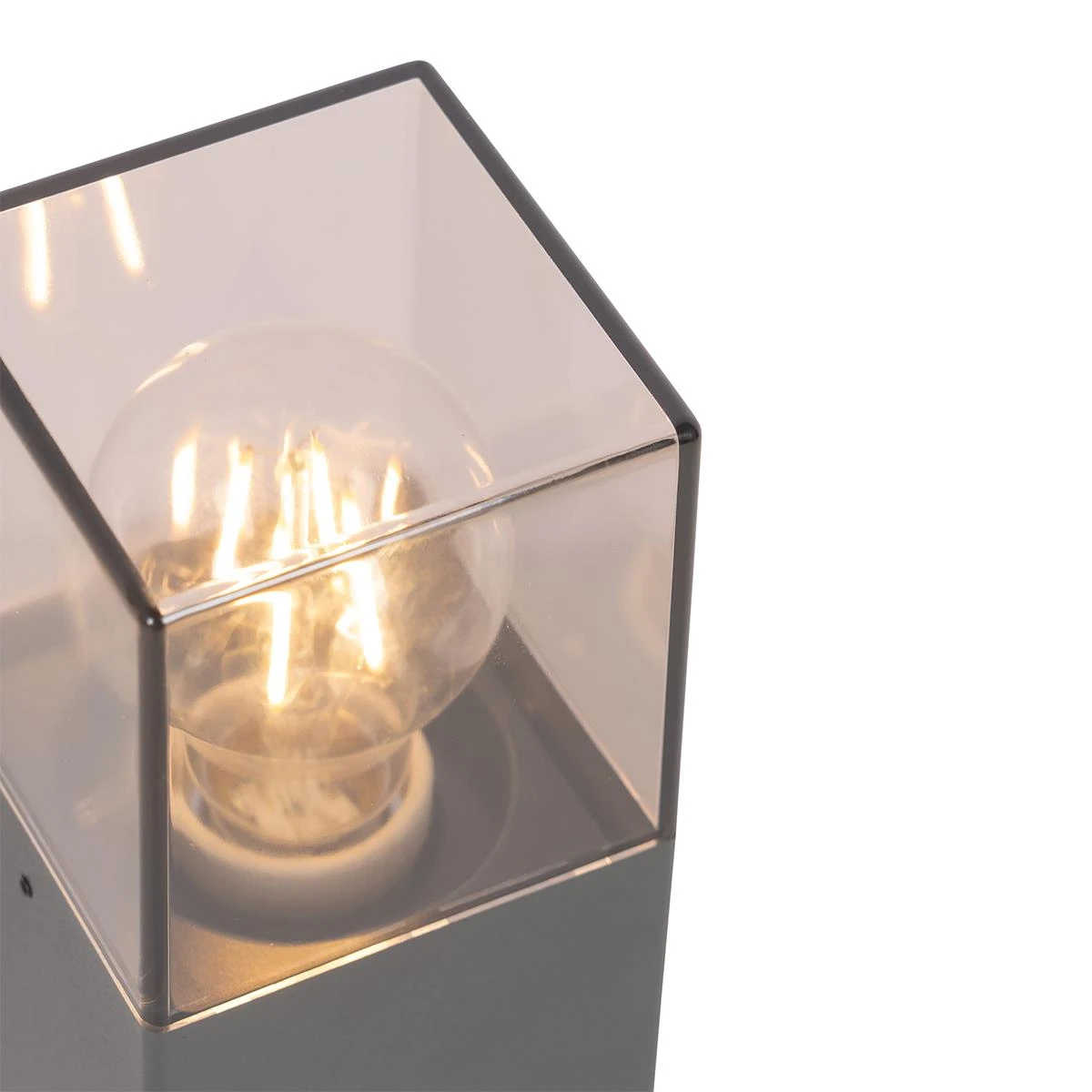 QAZQA Moderne Staande Buitenlamp 30 Cm Donkergrijs IP44 - Denmark 5 QAZQA Moderne Staande Buitenlamp 30 Cm Donkergrijs IP44 - Denmark - Afbeelding 3