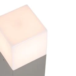 QAZQA Moderne Staande Buitenlamp Grijs 30 Cm IP44 - Denmark -Tuinproducten 10787212