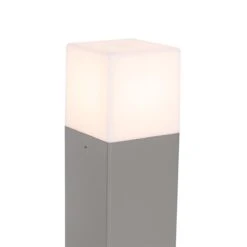QAZQA Moderne Staande Buitenlamp Grijs 30 Cm IP44 - Denmark -Tuinproducten 10787223
