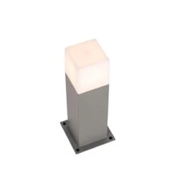 QAZQA Moderne Staande Buitenlamp Grijs 30 Cm IP44 - Denmark -Tuinproducten 10787226