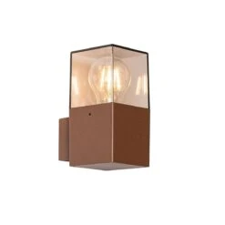 QAZQA Industriële Buiten Wandlamp Roestbruin IP44 - Denmark