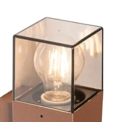 QAZQA Industriële Buiten Wandlamp Roestbruin IP44 - Denmark 20 QAZQA Industriële Buiten Wandlamp Roestbruin IP44 - Denmark -Tuinproducten 10792644