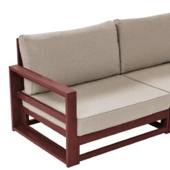 Beliani-TIMOR-Loungeset 5-Mahonie-FSC® Gecertificeerd Acaciahout -Tuinproducten 10795334
