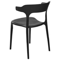 Beliani - GUBBIO - Eetkamerstoel Set - Zwart - Polypropyleen -Tuinproducten 10795711