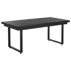 Beliani - VALCANETTO| BUSSETO - Tuinset Voor 6 - Zwart - Aluminium -Tuinproducten 10806493